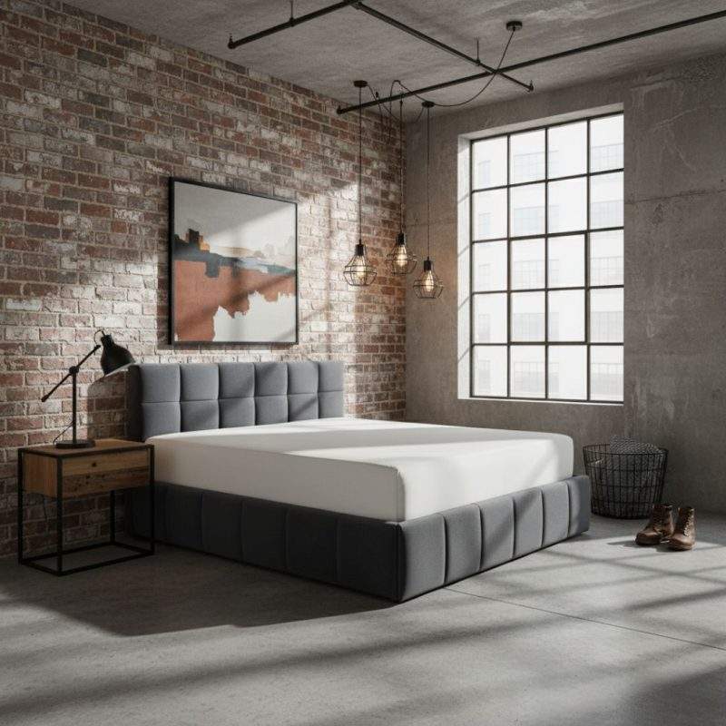 מיטה מרופדת עם ארגז מצעים דגם דניה Denia