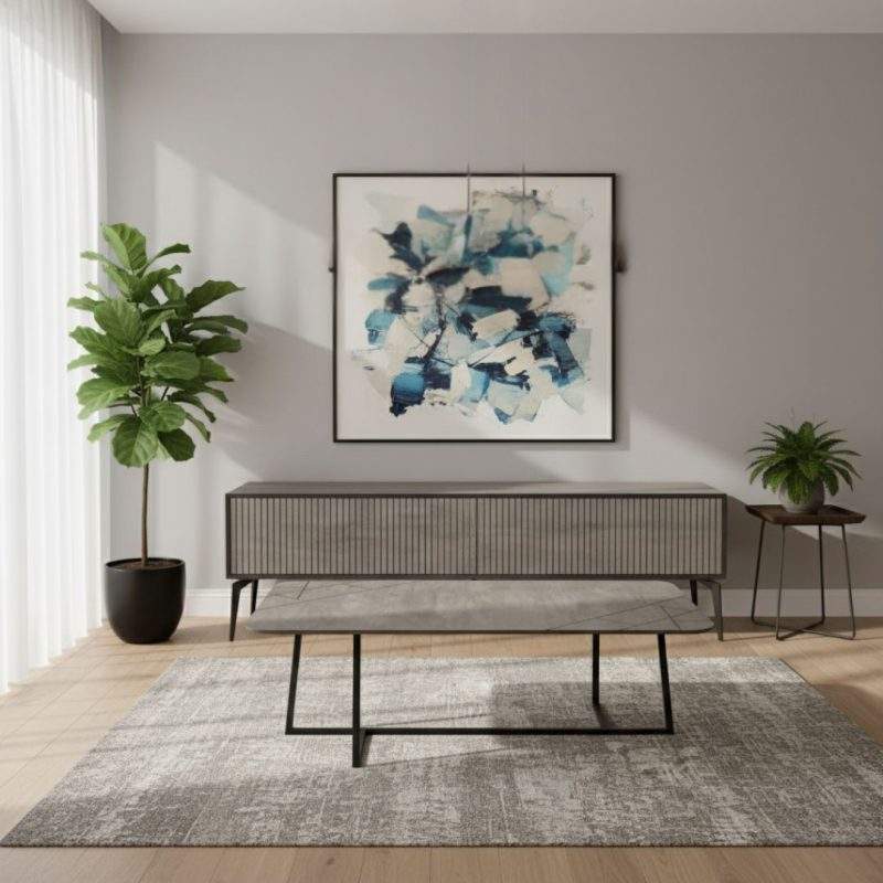 מזנון + שולחן סלוני דגם זוויות